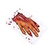 Tomaibaby 1Pc Halloween Effrayant Décorations Sang Accessoires Faux Corps Pièces Organe Humain Terreur Atmosphère Accessoires pour La Maison Hantée Halloween Partie Fournitures (Petite Main