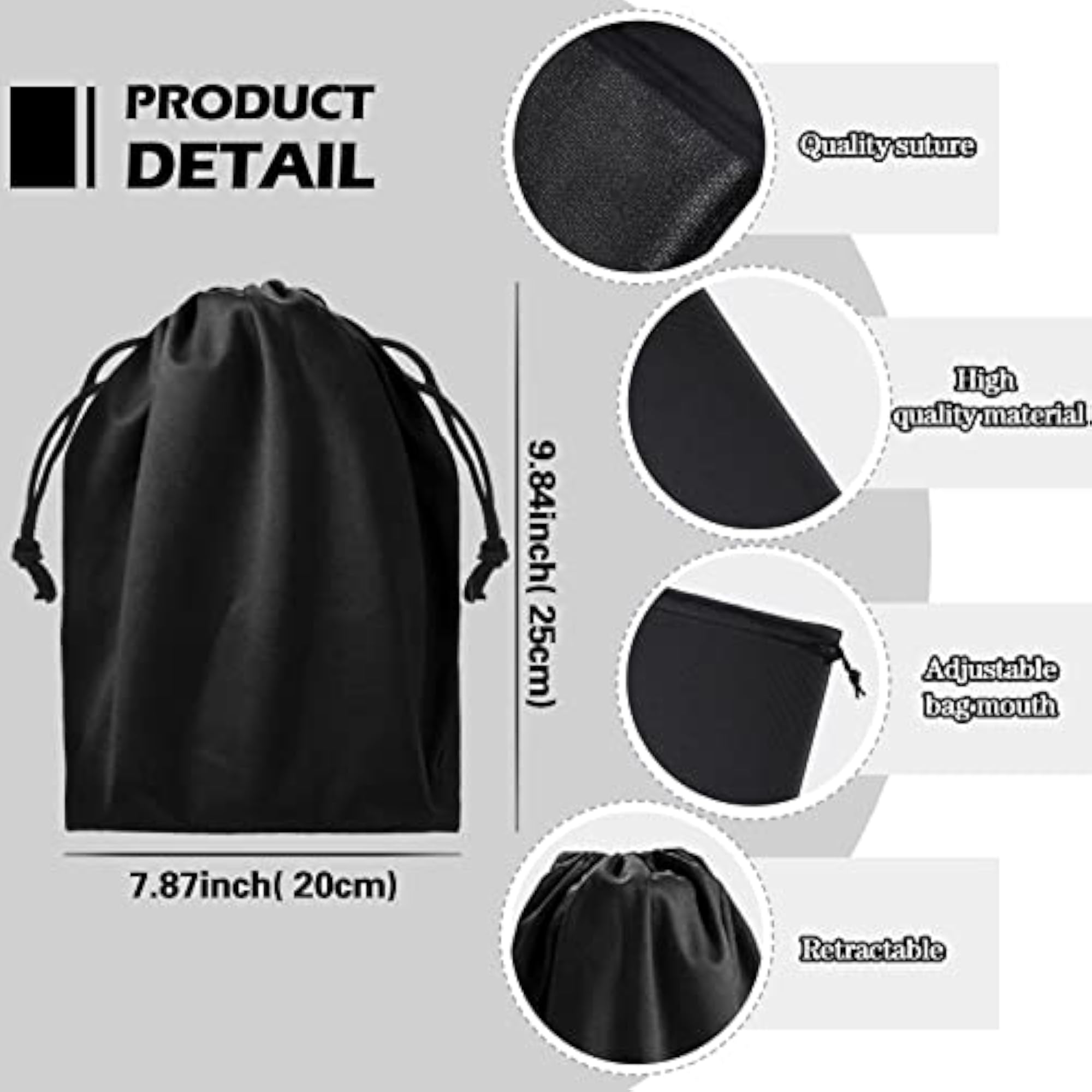 Adult Toy Storage Bag, Microfiber Design