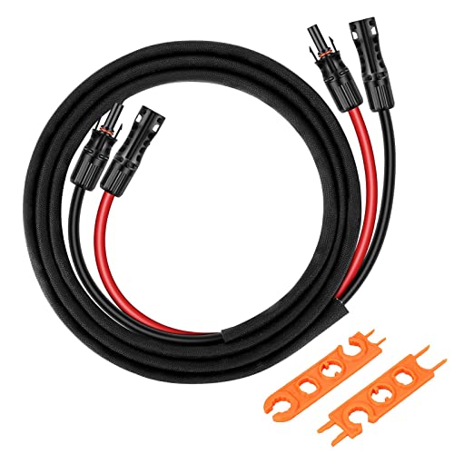 Câble d'extension solaire 3m avec connecteurs mâles femelles conducteurs robustes 8 AWG