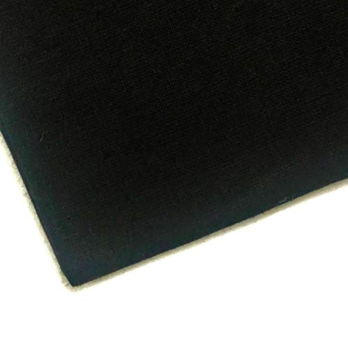 Tissu 100% coton pour matelassage couture art travaux manuels noir M&J