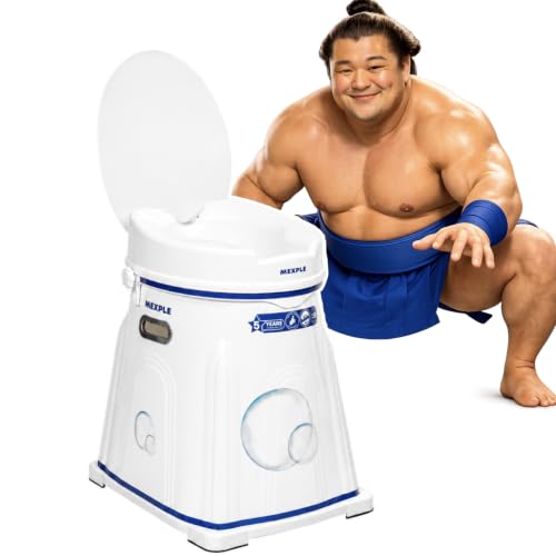 Image of MEXPLE Xumo200 Portable Indian to Western Toilet Converter & RaiXer4 Toilet Seat Height Raiser (4 Inches) | Commode Chair | Seat Raiser Elevator Extension | For Handicap, Knee Patient, Old Citizen