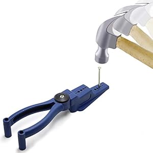 Plastic Pliers, Home Tool Auxiliary Pliers, Jelanry Secure Nails Anti-smashing finger Joint Pliers for More Safety for Hammering Nails Easy to Position and Keeps Fingers Safe