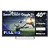 SMART TECH TV Full HD 40" (100 cm) 40FG01V, Smart TV Google TV, HDMI, USB, HEVC, Dolby Audio, HDR 10, CHROMESCAST, Google Assistant (40") [Classe énergétique E]