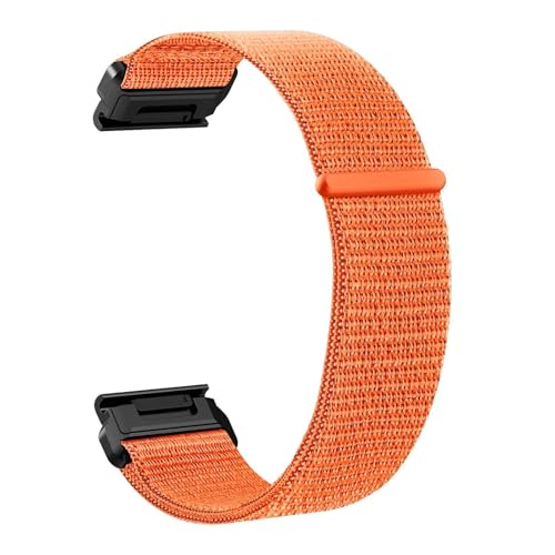 [�����ȓX] �i�C�������E�H�b�`�X�g���b�v �N�C�b�N���O���\ �ɓK��Garmin Fenix 8 47mm 51mm E 7 7X 6 6X 5 5X Epix Pro Enduro 3 QuickFit 22mm 26mm(Orange,26mm)