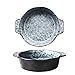 Teglie Forno Antiaderenti Pirofila Piccola ceramica Casseruola Piatto Piatti da forno per forno in ceramica Pan Lasagna Casseruola Pan Individuale Bakeware Lasagnere