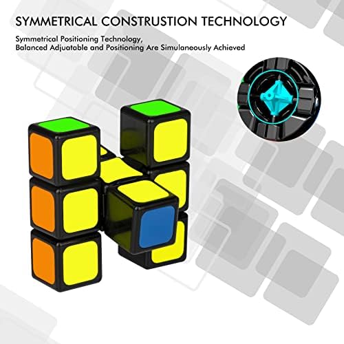 Mamowla Magic Cube 1x3x3 Magic Cube Brain Teasers For Adults Boys Toy 3D Puzzle Cube Professional Speedcube Christmas Stocking Fillers Toys