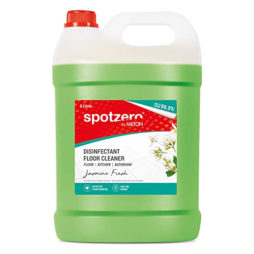 Image of Spotzero by Milton Disinfectant Floor Cleaner, 5 Litres, Jasmine | Surface Cleaner | Stain Removal