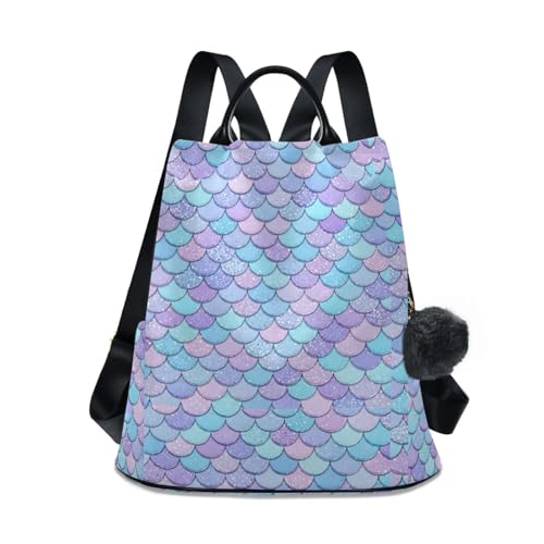 Sac à dos voyage femme sirène pastel pour sorties urbaines et weekend