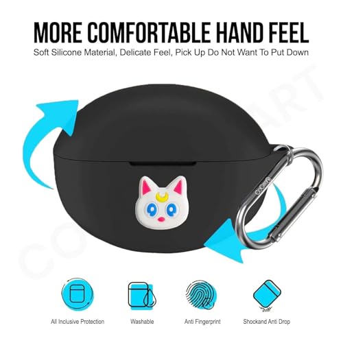 Image of Silicone Case Cover Compatible for OnePlus Nord Buds 3 | 3 Pro (White Cat)