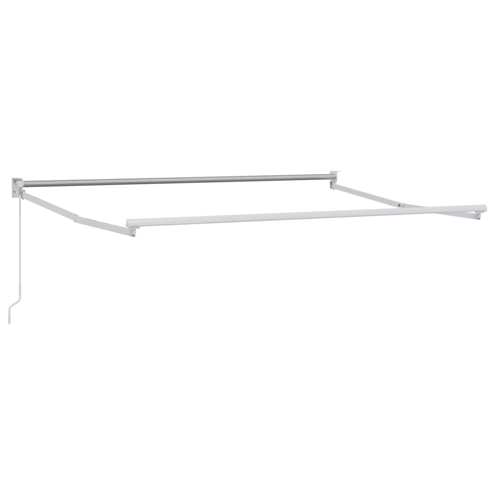 Aluminiowa rama, wysuwana, ręczna rama, 3 x 2 m, na taras i ogród, odporna na korozję, nowoczesny design, łatwy montaż