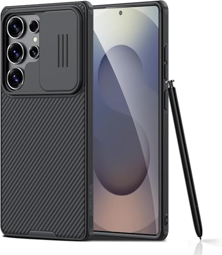 Image of Nilkin Classic Series Compatible for Samsung S25 Ultra Back Case with Camera Cover, [Camera Lens Protector] [Scratch-Resistant] [360 Full Protection] Shockproof Slim Phone Case - PC+TPU, (S25Ultra)
