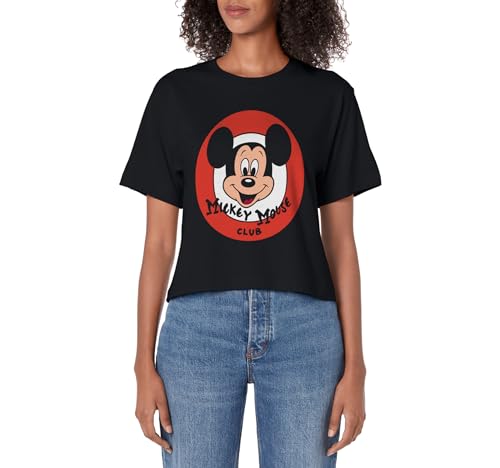 Disney Mickey And Friends Retro Classic Mickey Mouse Club Women's Crop Top
