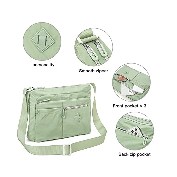 ETidy Crossbody Bag For Women Waterproof Lightweight Casual Shoulder Handbag Purse