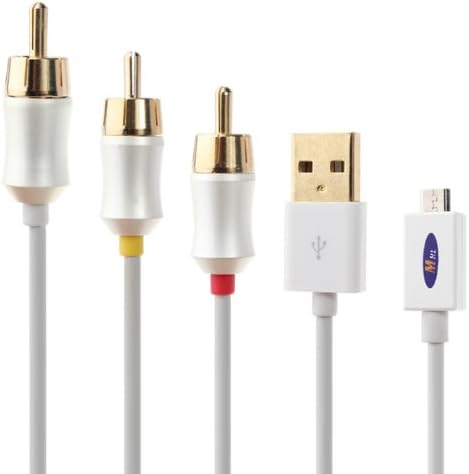MHL Micro USB to RCA HDTV Adapter AV Cable for Mobile Phone