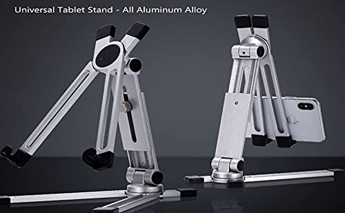 Portable Fold-Up Travel Stand Aluminum, Universal Tablet Stand Holder Foldable Multi-Angle Adjustable For Ipad/Iphone/Notebook/Kindle/Samsung Galaxy Tab, Nintendo Switch, Apple Ipad Pro 10 #TOP7