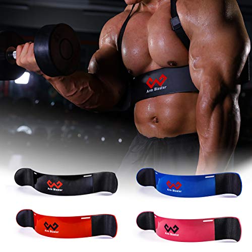 W Waisfit Arm Blaster Bicep Curl Thick Aluminum Adjustable Bodybuilding Bicep Isolator Pink,Barbell Curl Assistant Arm Curl Bar (Black) #TOP4