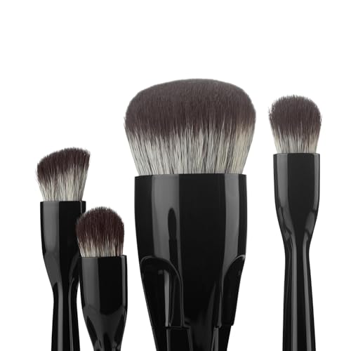 Image of PAC 4-IN-1 Makeup Brush | one multi-purpose brush, one concealer brush, and two eyeshadow brushes | Compact Portable Brush Kit