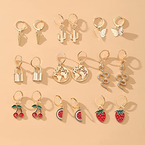 Women's Jewellery Plated Earrings Combo, Stylish Set