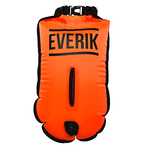 EVERIK Boya de Natación para Aguas Abiertas con Bolsa Estanca