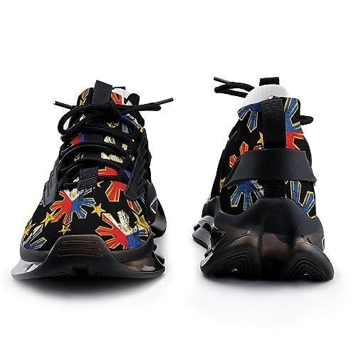 Stars Philippines Flag Men's Running Shoes Walking Sneakers for Women Athletic Lightweight Breathable Shoes2