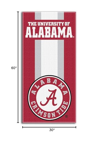 Image of Northwest NCAA Alabama Crimson Tide Unisex-Adult Beach Towel, 30 inch x 60 inch, Zone Read (Pack of 6)