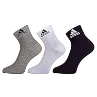 Adidas Original Flat Knit Ankle Cotton Socks – 3 Pairs (6N) (AD-203) (Col Navy/Grey Mel/Black)