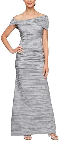 Alex Evenings Women's Long Cold Shoulder Dress, Wedding Guest, Prom, Formal Event (Petite and Regular Sizes), Platinum, 4 : Buy Online at Best Price in KSA - Souq is now Amazon.sa: Fashion Alex Evenings Women's Long Cold Shoulder Dress, Wedding Guest, Prom, Formal Event (Petite and Regular Sizes), Platinum, 4 : Buy Online at Best Price in KSA - Souq is now Amazon.sa: Fashion
