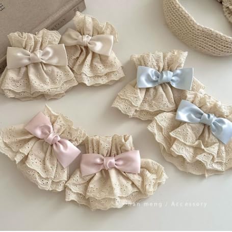 Lolita Lace Gloves Lace Wrist Cuffs Ruffle Cuffs Wrist Tea Party Gloves Lolita Costume Accessories for Wedding4