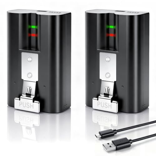 2 Packs Batteries for Ring (3.65V 6040mAh), Quick Release Rechargeable V4 Battery Compatible with Ring-Video Doorbell 2/3/4/3 Plus,Stick Up Cam Indooor and Outdoor,Spotlight Cam