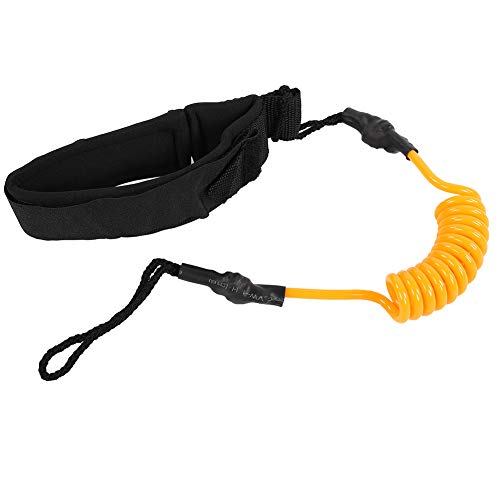 aqxreight Stand Up Paddle Board Coiled Sp Leg Foot Rope Surfing Le for Surfboard Mind That Our Foot Le is for and Surfing Le Surfboard Le Board Coiled Board Le Foot Leash (Orange)