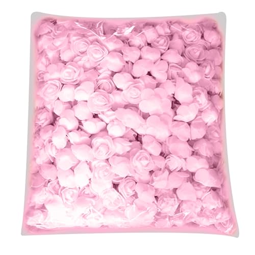 ulafbwur Artificial Flower 500Pcs PE Foam Rose Head Artificial Flower for DIY Bear Doll Wedding House Decor