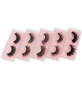 VAYATOR 10 Pairs 12-18mm Extensions False Lashes Dramatic 6D Faux Mink Lashes Fluffy Volume Eyela...