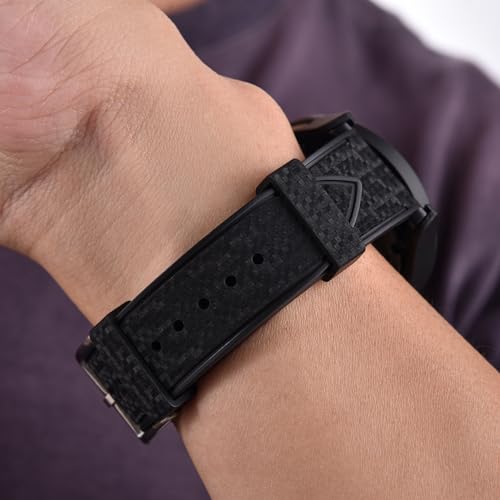 Image of WAMD Matrix FKM Rubber Watch Strap with Quick-Release Spring Bars