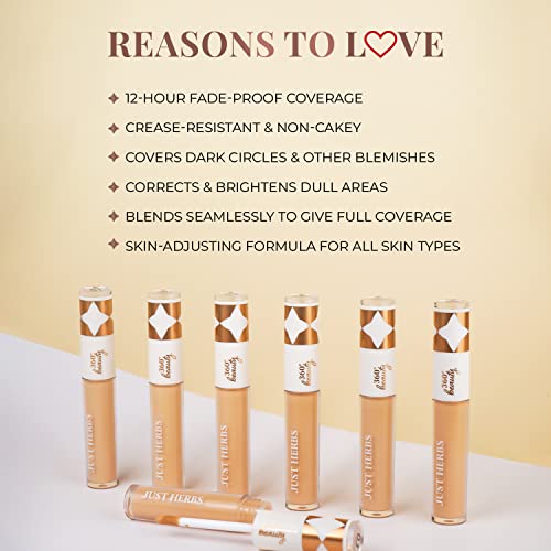 Just Herbs Concealer for Face Makeup With Liquorice Root Dewy Finish, Full Coverage Ultra Blendable Dark Circle Spot Brightning and Correcting Concealer 6ml - Image 6