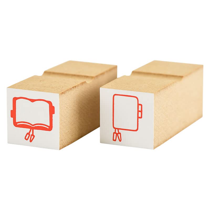 Hobonichi Stamp (Exterior) - Round Rubber Stamp - 24mm x 62mm - Requires Ink - Image 2
