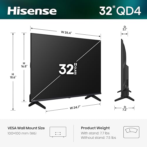 Image of Hisense 32QD4SV 32 inch Class QD4 Series FHD Hi-QLED Smart VIDAA TV
