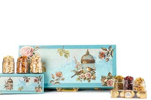 Image of Browntree Dry Fruit Gift Hamper - Maharani Special - 600g + Premium Chocolate + Festive Diya | Perfect Festive Royal Gift Box for All Celebration |Elite Designer Box for Festive Gifts & Corporate Events | Unique Corporate gift Hampers