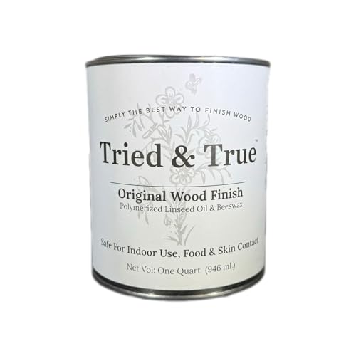 Tried & True Original Wood Finish, Quart - Linseed Oil & Beeswax Blend, Ideal for All Woodwork,...