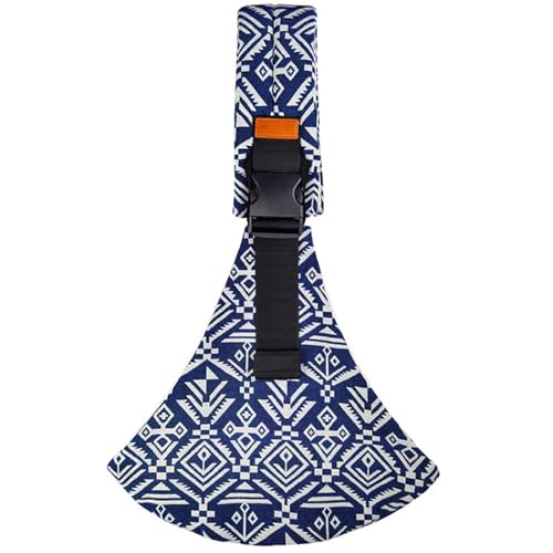 ZYEKIU Canguro para Bebe Correa Acolchada Ajustable, Portabebes Lateral Portabebés Ergonómico Portátil, Fular Portabebe Verano Adecuado para Bebés Menores de(Bonsái Azul)