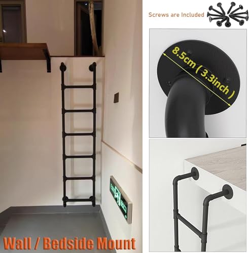 Escalera para ventana de sótano y exteriores, accesibilidad cómoda en almacenes y hogar 4