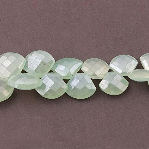 Calcédoine verte en perles facettées LKBEADS pour création de bijoux uniques