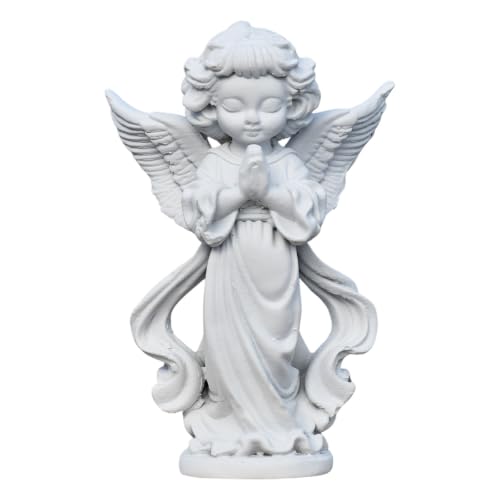 Image of Saugat Traders White Praying Angel Statue for Home Decor Bedroom, Living Room Figurine Decorative Showpiece Sculpture Gifting Housewarming, Christmas, Birthday Gift
