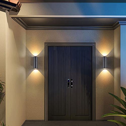 Applique murale extérieure LED 10W cylindrique en alu mat étanche