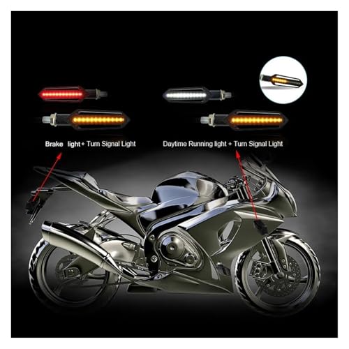 Clignotants moto LED puissants et étanches pour la route