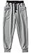 BINPAW Boys Cotton Jogger Sports Sweat Pants Sweatpants with Side Pockets, Grey, 6T-7T(6-7 Years)=Tag 130
