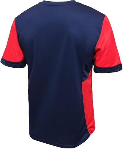 Miniatura 8 de Icon Sports Officially Licensed US Soccer Federation Game Day Shirt - Unisex Adult 246-blanco,azul marino (101pf-navy),191pf | Carbón jaspeado/Azul