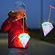 Silkwish 2 Stück Tragbare Laterne für Kinder - DIY Selbstgebaute mit Laternenstab, 2 Batterien, Multicolor - für Halloween, Weihnachten, Geburtstage (Diamant)