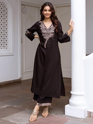 Image of INDO ERA Womens Viscose Rayon Printed Kurta Pant Set