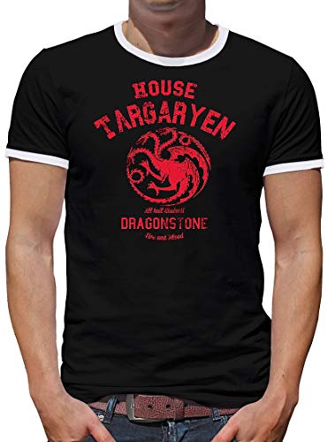 Shirt-People House Targaryen Kontrast - Camiseta para hombre Negro XXL Cover