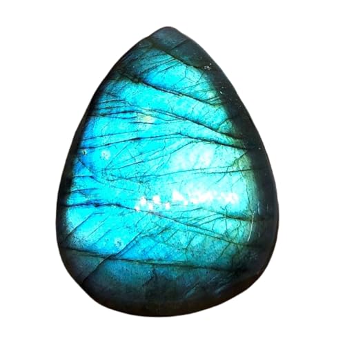 Poire labradorite naturelle 33mm pour la fabrication de bijoux artisanaux faits main